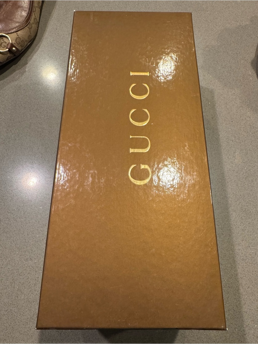 Gucci Bamboo Horsebit Monogram Beige Flats with box and dust covers - Picture 9 of 11